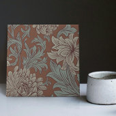 William Morris Chrysanthemum Pattern Keramik Tile Fliese