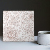 William Morris Chrysanthemum Pattern Keramik Tile Fliese