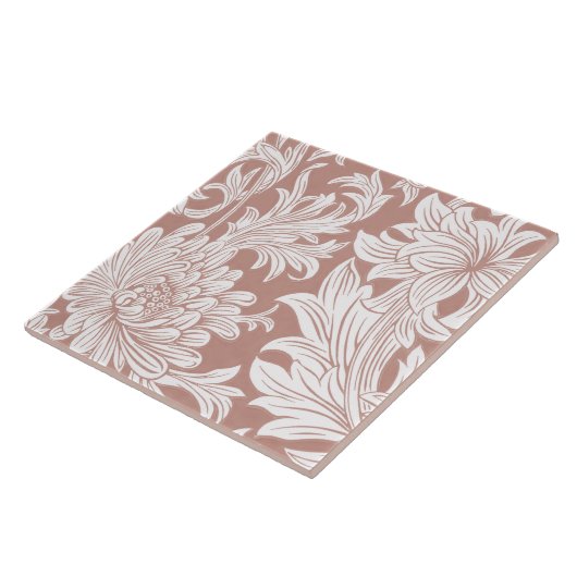 William Morris Chrysanthemum Pattern Keramik Tile Fliese (Seite)