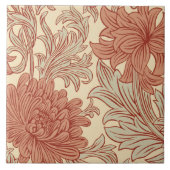 William Morris Chrysanthemum Pattern Keramik Tile Fliese (Vorderseite)