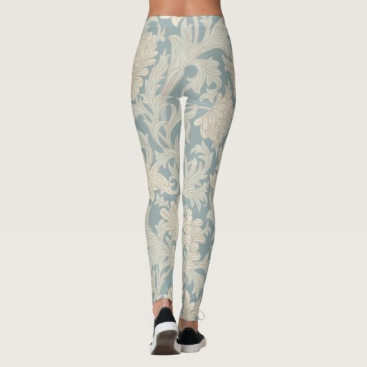 William Morris Chrysanthemum Pattern Leggings (Rückseite)