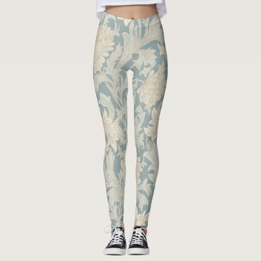 William Morris Chrysanthemum Pattern Leggings (Vorderseite)