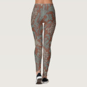 William Morris Chrysanthemum Pattern Leggings (Rückseite)