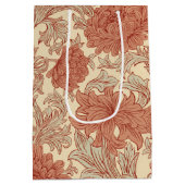 William Morris Chrysanthemum Pattern Medium Gift B Mittlere Geschenktüte (Rückseite)