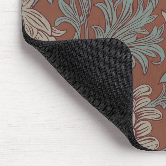 William Morris Chrysanthemum Pattern Mouse Pad Mousepad (Ecke)