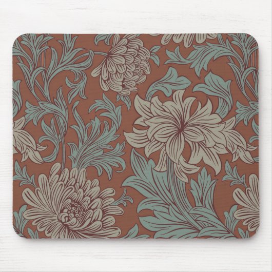 William Morris Chrysanthemum Pattern Mouse Pad Mousepad (Vorne)