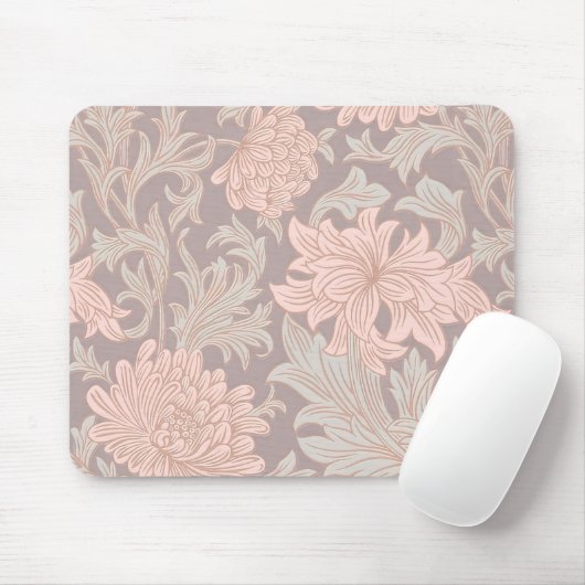 William Morris Chrysanthemum Pattern Mouse Pad Mousepad (Mit Mouse)