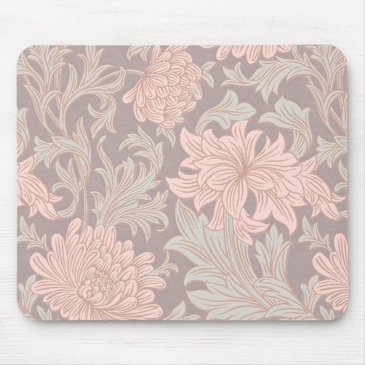 William Morris Chrysanthemum Pattern Mouse Pad Mousepad (Vorne)