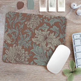 William Morris Chrysanthemum Pattern Mouse Pad Mousepad