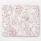 William Morris Chrysanthemum Pattern Mouse Pad Mousepad (Vorne)