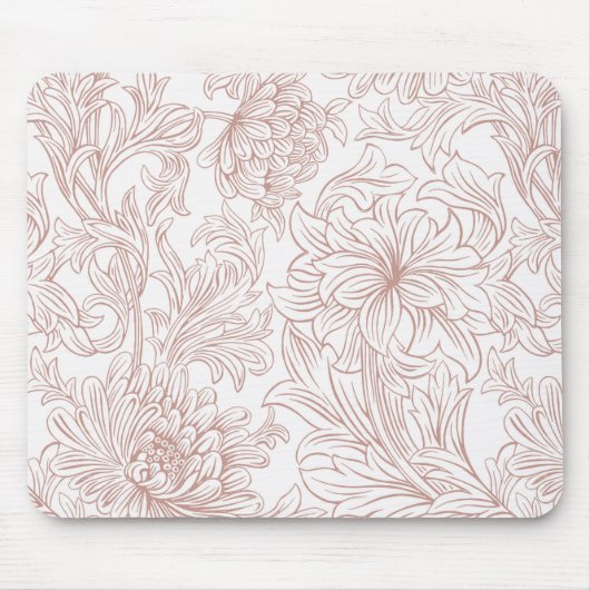 William Morris Chrysanthemum Pattern Mouse Pad Mousepad (Vorne)