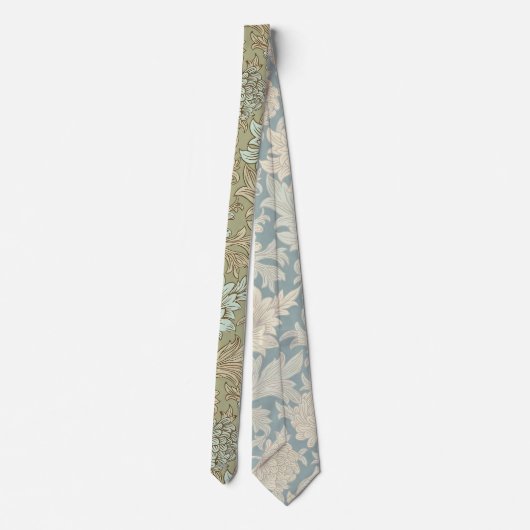 William Morris Chrysanthemum Pattern Neck Tie Krawatte (Rückseite)