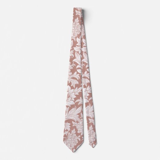 William Morris Chrysanthemum Pattern Neck Tie Krawatte (Vorderseite)