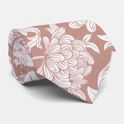 William Morris Chrysanthemum Pattern Neck Tie Krawatte