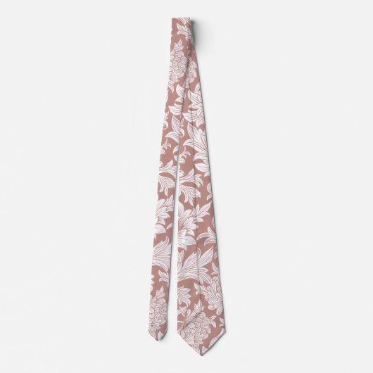 William Morris Chrysanthemum Pattern Neck Tie Krawatte (Rückseite)