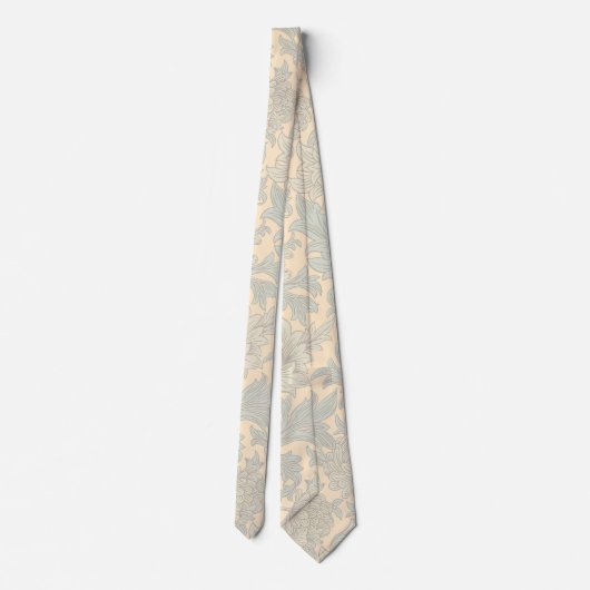 William Morris Chrysanthemum Pattern Neck Tie Krawatte (Rückseite)
