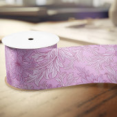 William Morris Chrysanthemum Pattern Satin Ribbon Satinband