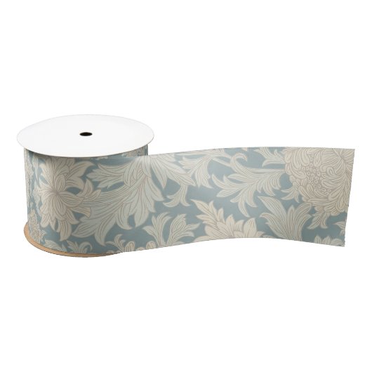 William Morris Chrysanthemum Pattern Satinband (Spule)