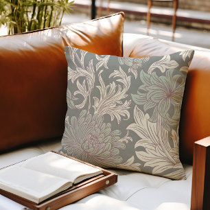William Morris Chrysanthemum Pattern Throw Pillow Kissen