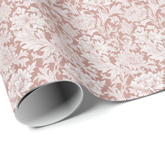 William Morris Chrysanthemum Pattern Wrapping Pape Geschenkpapier (Rolleneckpunkt)