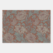 William Morris Chrysanthemum Pattern Wrapping Pape Geschenkpapier Set (Vorderseite)