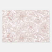 William Morris Chrysanthemum Pattern Wrapping Pape Geschenkpapier Set (Vorderseite 2)