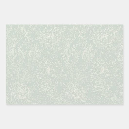 William Morris Chrysanthemum Pattern Wrapping Pape Geschenkpapier Set (Vorderseite 3)