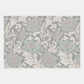 William Morris Chrysanthemum Pattern Wrapping Pape Geschenkpapier Set (Vorderseite 3)