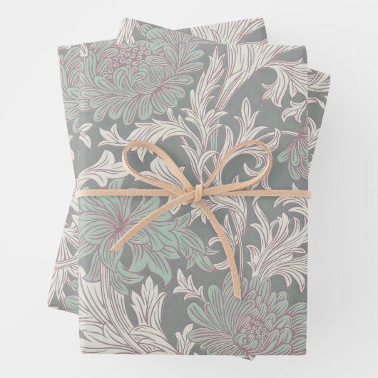 William Morris Chrysanthemum Pattern Wrapping Pape Geschenkpapier Set (Beispiel)