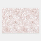 William Morris Chrysanthemum Pattern Wrapping Pape Geschenkpapier Set (Vorderseite)