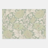 William Morris Chrysanthemum Pattern Wrapping Pape Geschenkpapier Set (Vorderseite 3)