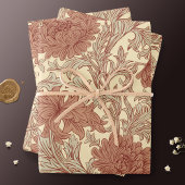 William Morris Chrysanthemum Pattern Wrapping Pape Geschenkpapier Set