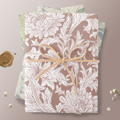William Morris Chrysanthemum Pattern Wrapping Pape Geschenkpapier Set