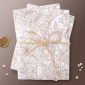 William Morris Chrysanthemum Pattern Wrapping Pape Geschenkpapier Set