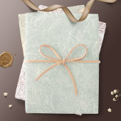 William Morris Chrysanthemum Pattern Wrapping Pape Geschenkpapier Set