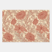 William Morris Chrysanthemum Pattern Wrapping Pape Geschenkpapier Set (Vorderseite)