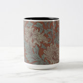 William Morris Chrysanthemum Pattern Zwei-Tone Cof Zweifarbige Tasse (Mittel)