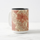 William Morris Chrysanthemum Pattern Zwei-Tone Cof Zweifarbige Tasse (Vorderseite Links)