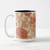 William Morris Chrysanthemum Pattern Zwei-Tone Cof Zweifarbige Tasse (Links)