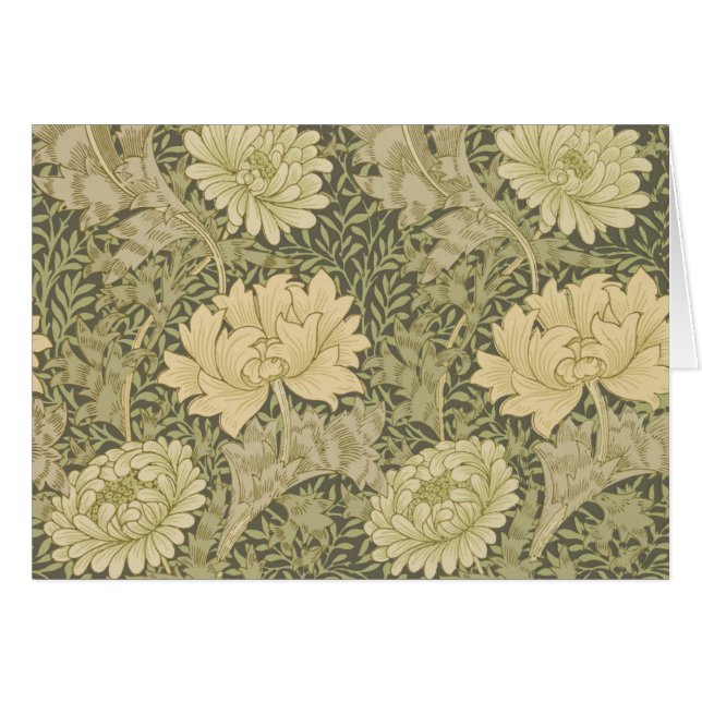 William Morris Chrysanthemum Sage Blume (Vorderseite (Horizontal))