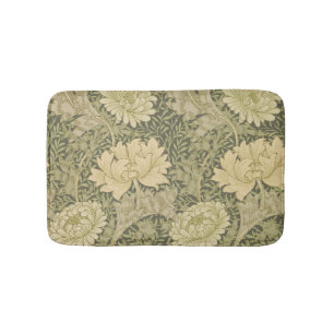 William Morris Chrysanthemum Sage Blume Badematte