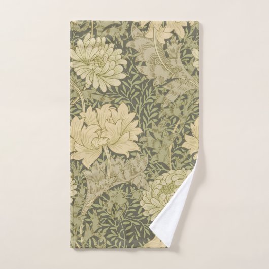 William Morris Chrysanthemum Sage Blume Badhandtuch Set (Handtuch)