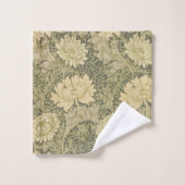 William Morris Chrysanthemum Sage Blume Badhandtuch Set (Waschlappen)