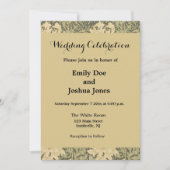 William Morris Chrysanthemum Sage Blume Einladung (Vorderseite)