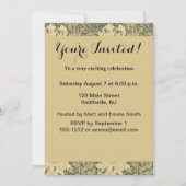 William Morris Chrysanthemum Sage Blume Einladung (Vorderseite)