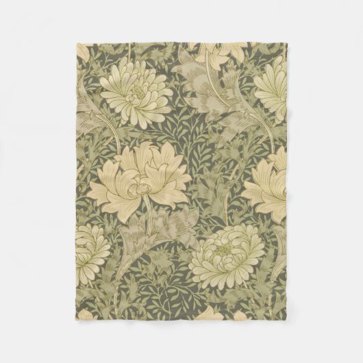 William Morris Chrysanthemum Sage Blume Fleecedecke (Vorderseite)