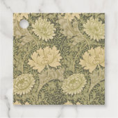 William Morris Chrysanthemum Sage Blume Geschenkanhänger (Vorderseite)