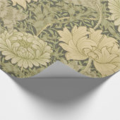 William Morris Chrysanthemum Sage Blume Geschenkpapier (Ecke)
