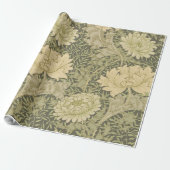 William Morris Chrysanthemum Sage Blume Geschenkpapier (Ungerollt)