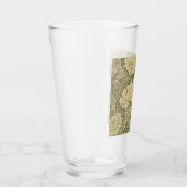 William Morris Chrysanthemum Sage Blume Glas (Rechts)
